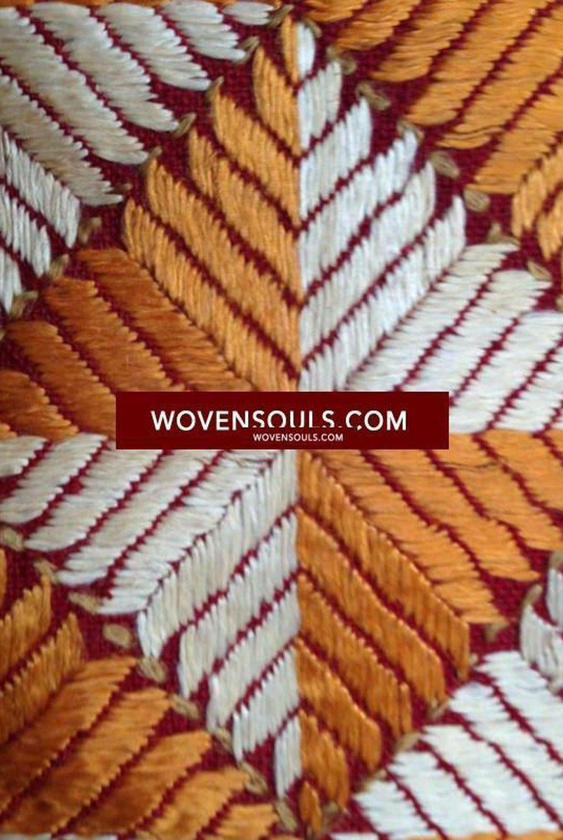 750 Trikona Bagh Phulkari-WOVENSOULS-Antike-Vintage-Textilien-Kunst-Dekor