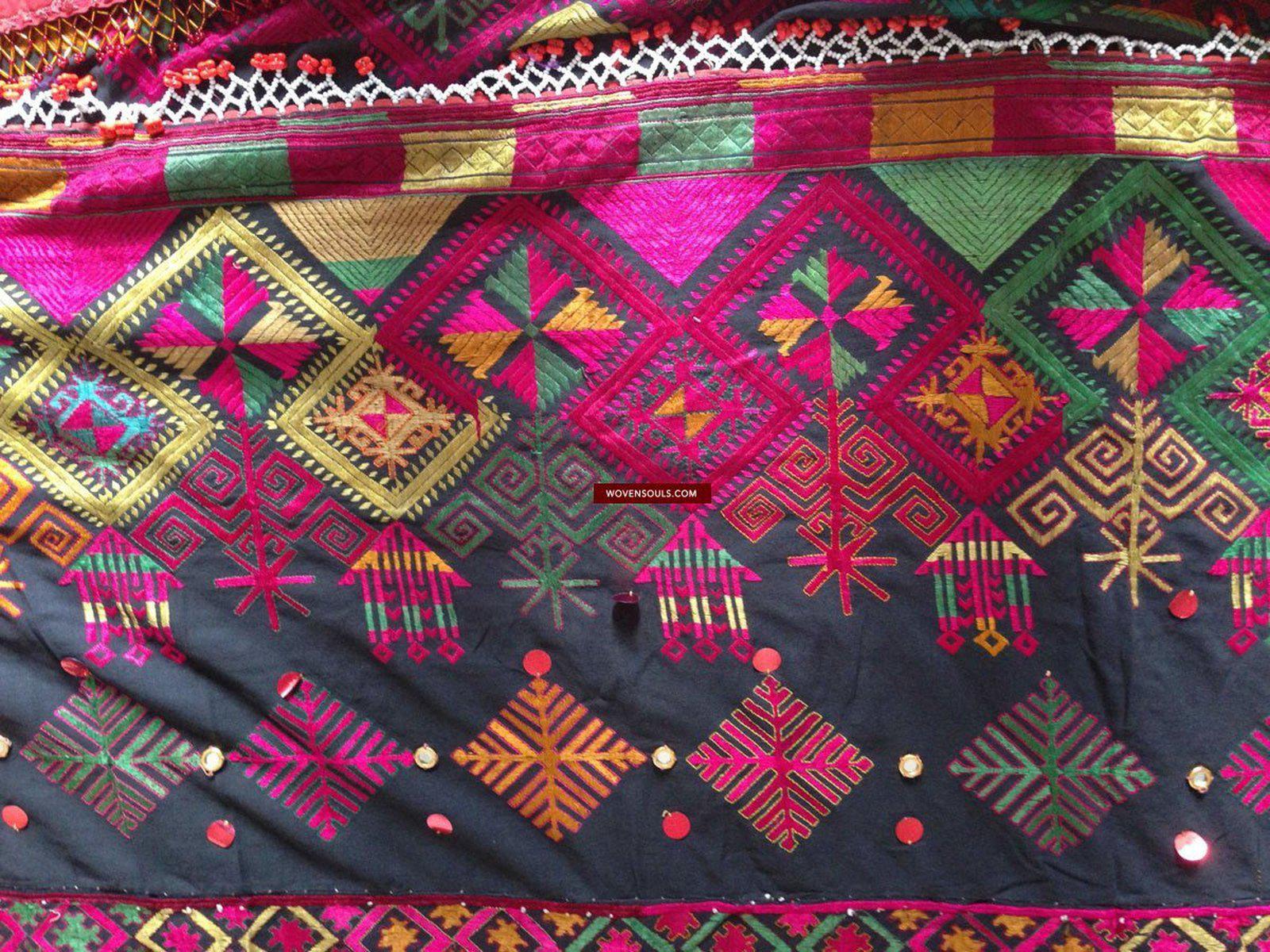 751 Vintage Kohistani Shawl Textile Art-WOVENSOULS-Antique-Vintage-Textiles-Art-Decor