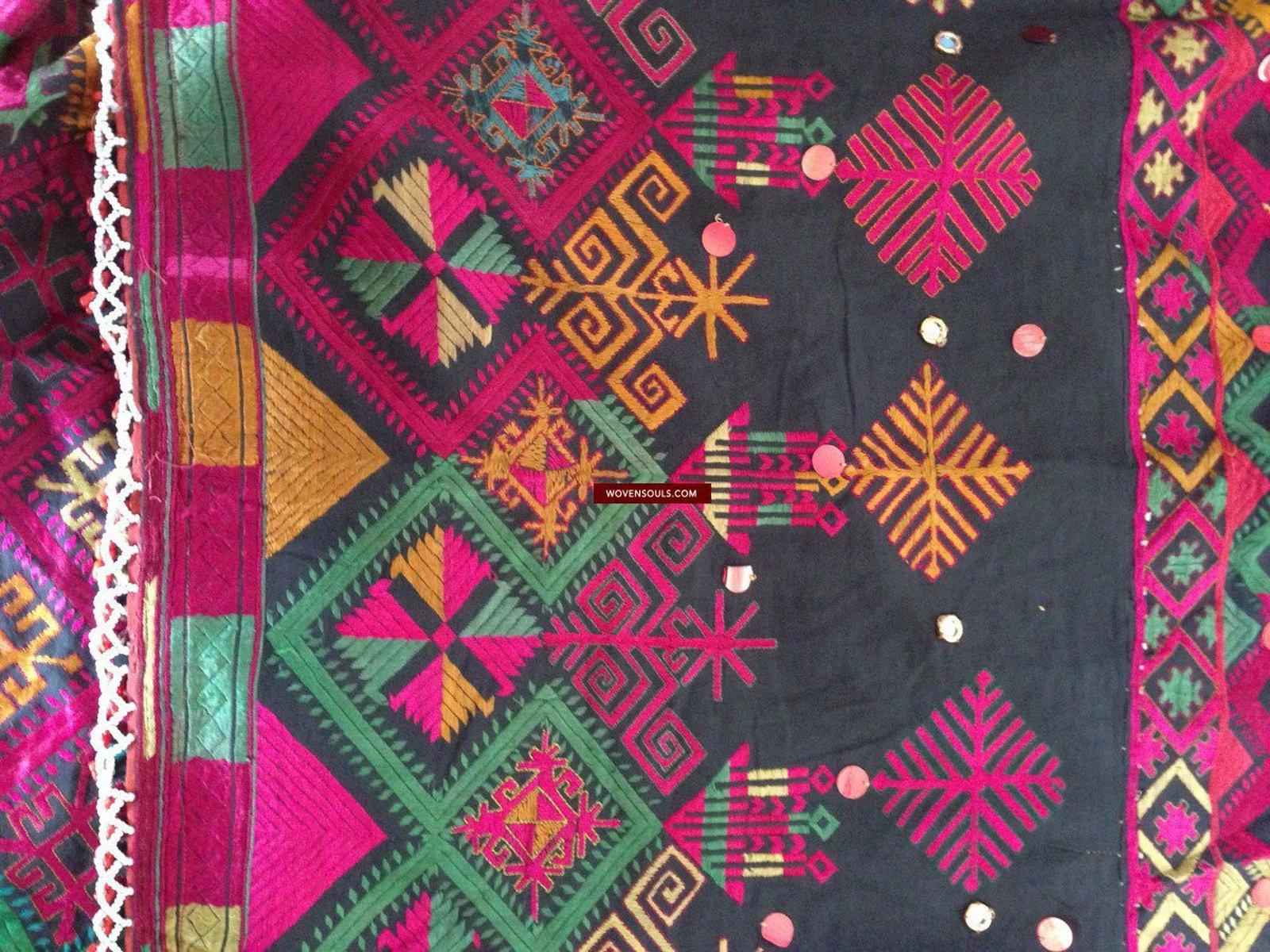 751 Vintage Kohistani Shawl Textile Art-WOVENSOULS-Antique-Vintage-Textiles-Art-Decor