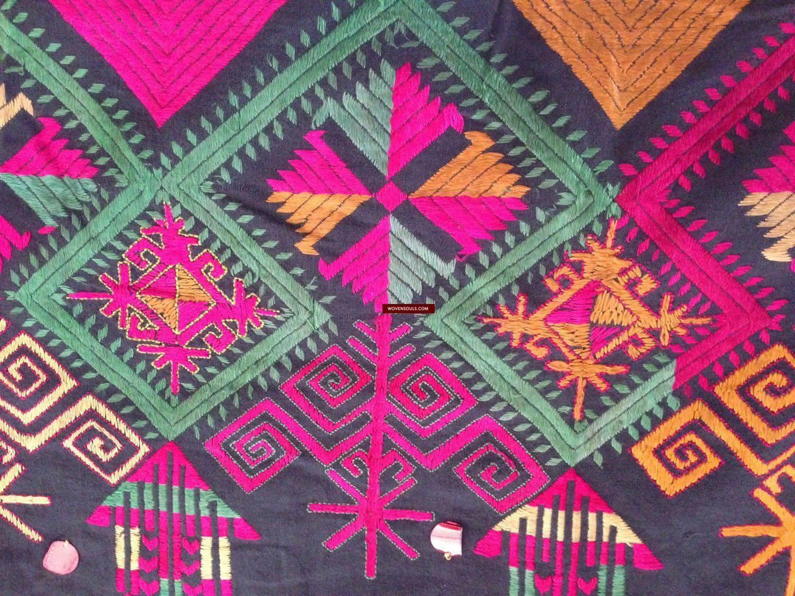 751 Vintage Kohistani Shawl Textile Art-WOVENSOULS-Antique-Vintage-Textiles-Art-Decor