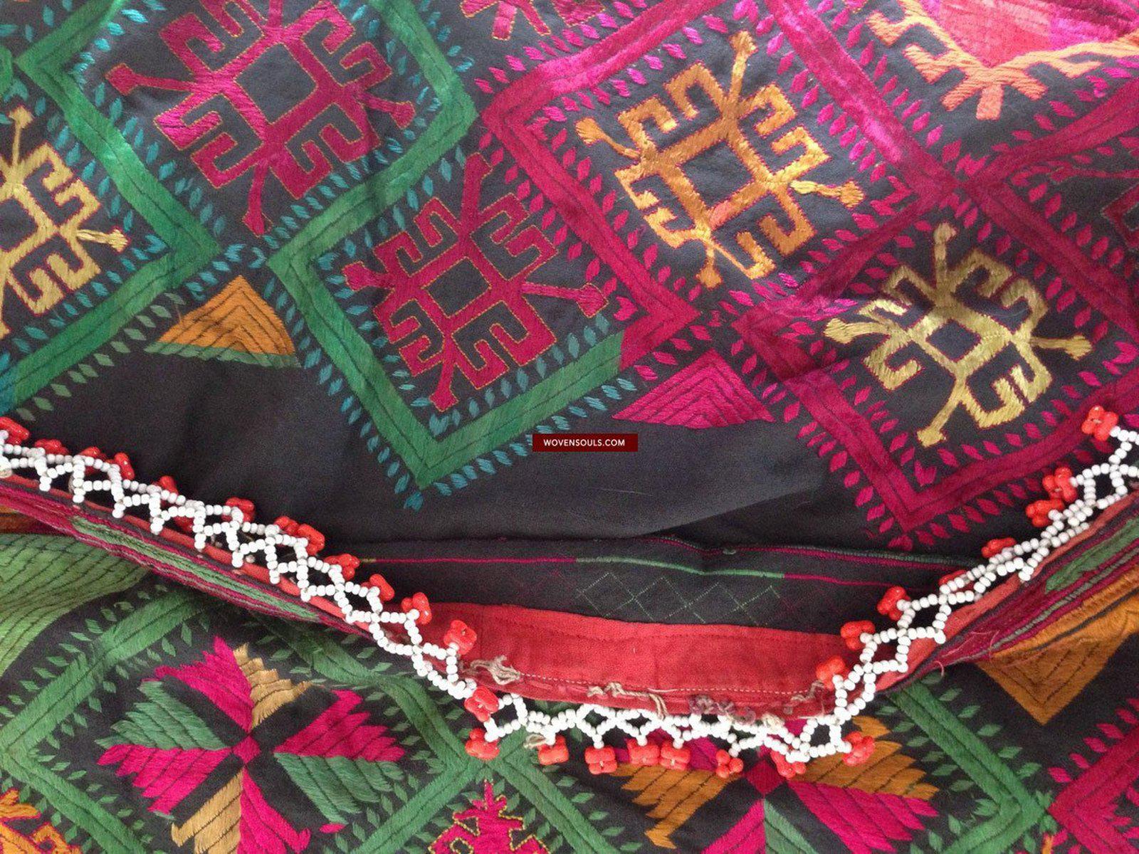 751 Vintage Kohistani Shawl Textile Art-WOVENSOULS-Antique-Vintage-Textiles-Art-Decor