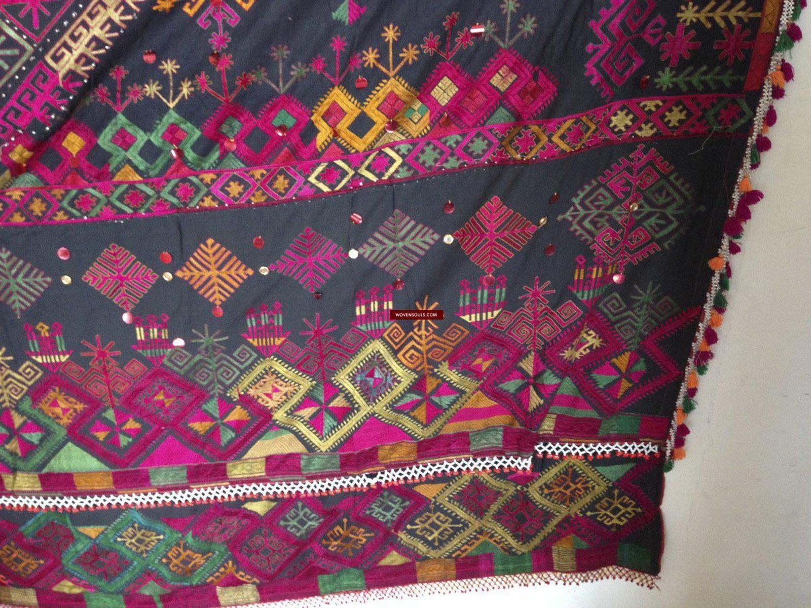 751 Vintage Kohistani Shawl Textile Art-WOVENSOULS-Antique-Vintage-Textiles-Art-Decor