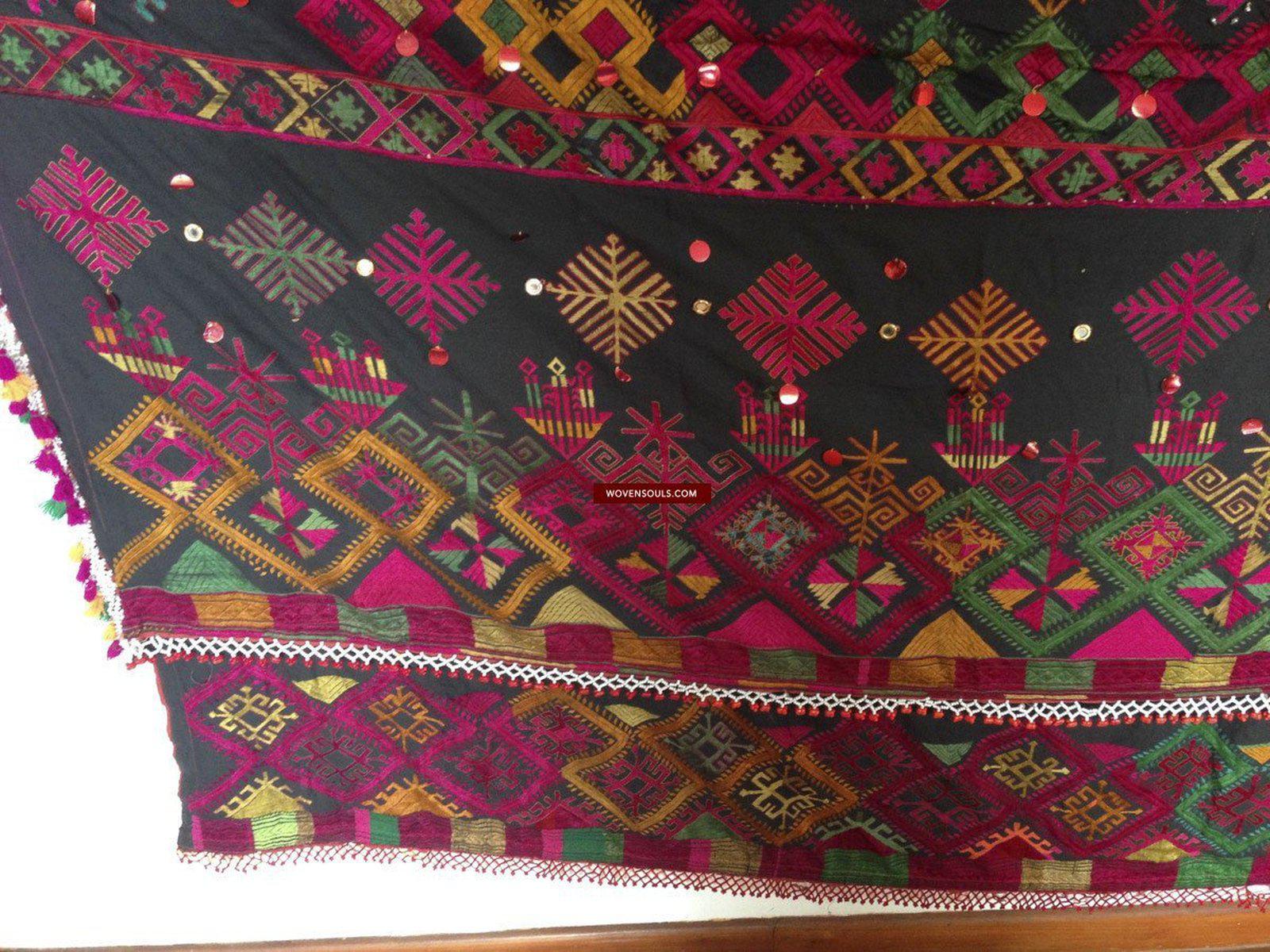 751 Vintage Kohistani Shawl Textile Art-WOVENSOULS-Antique-Vintage-Textiles-Art-Decor