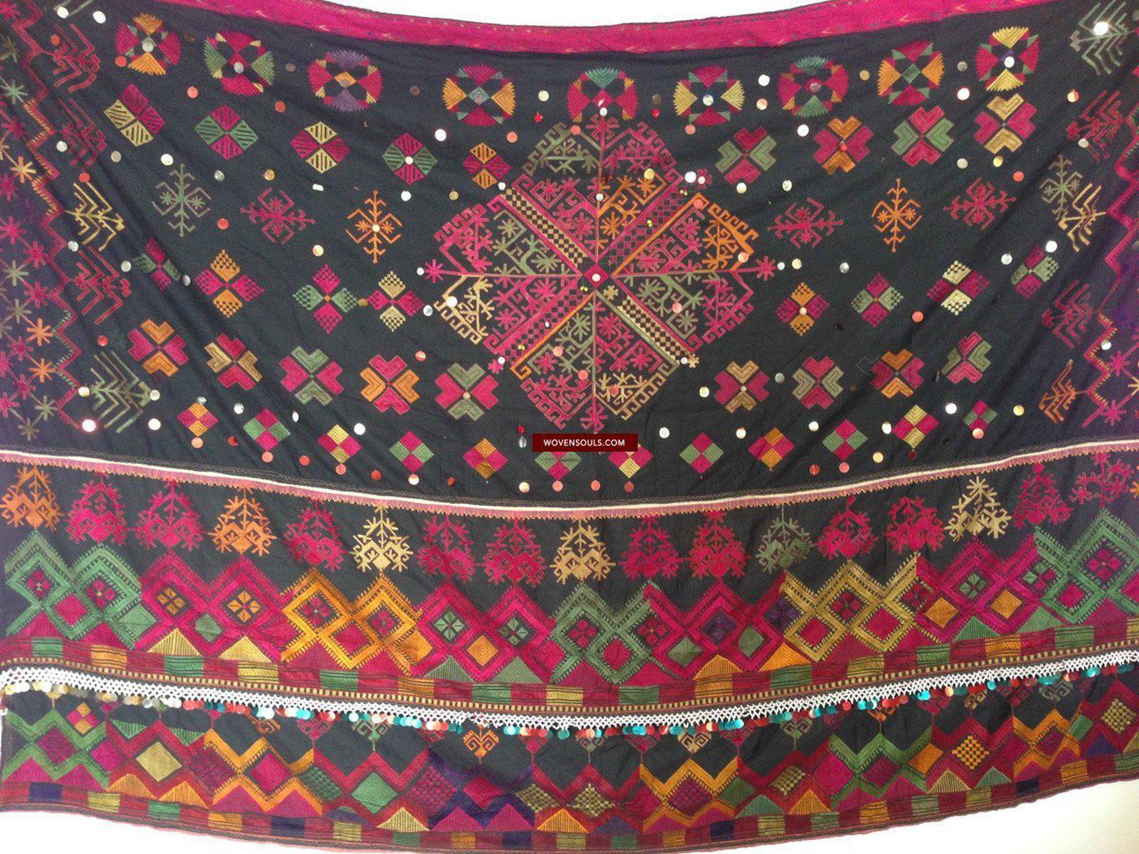 752 Vintage Kohistani Shawl Textile Art-WOVENSOULS-Antique-Vintage-Textiles-Art-Decor