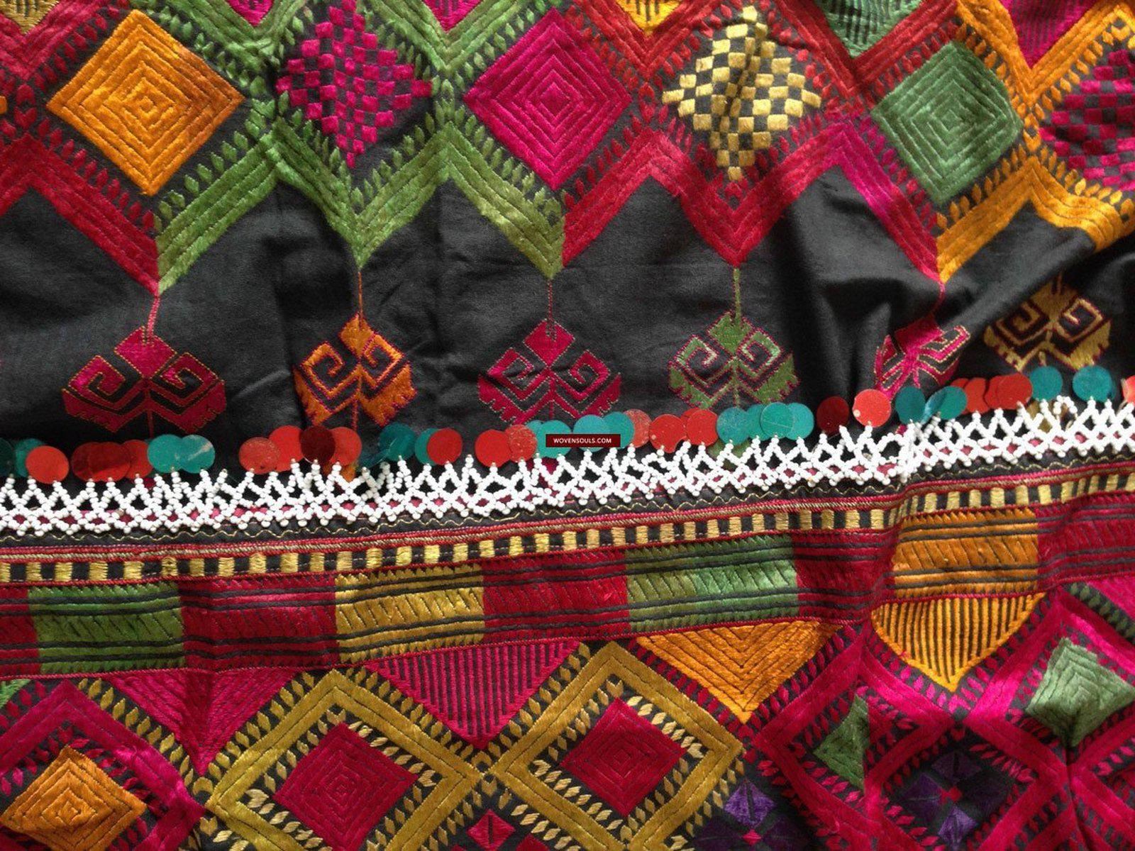 752 Vintage Kohistani Shawl Textile Art-WOVENSOULS-Antique-Vintage-Textiles-Art-Decor