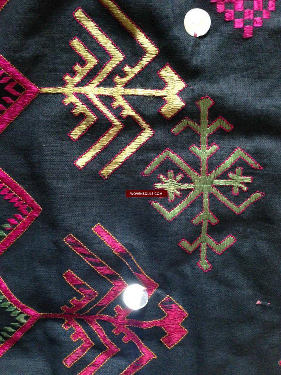 752 Vintage Kohistani Shawl Textile Art-WOVENSOULS-Antique-Vintage-Textiles-Art-Decor