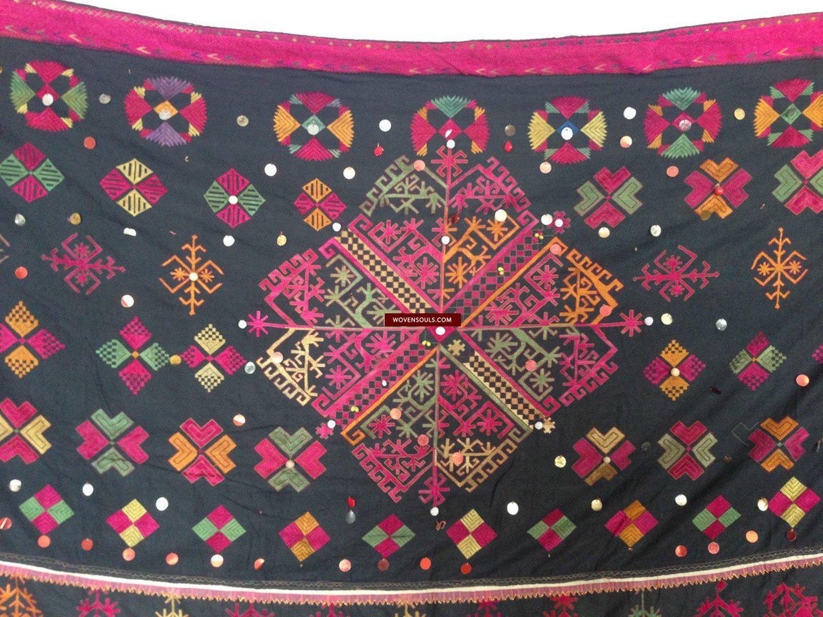 752 Vintage Kohistani Shawl Textile Art-WOVENSOULS-Antique-Vintage-Textiles-Art-Decor