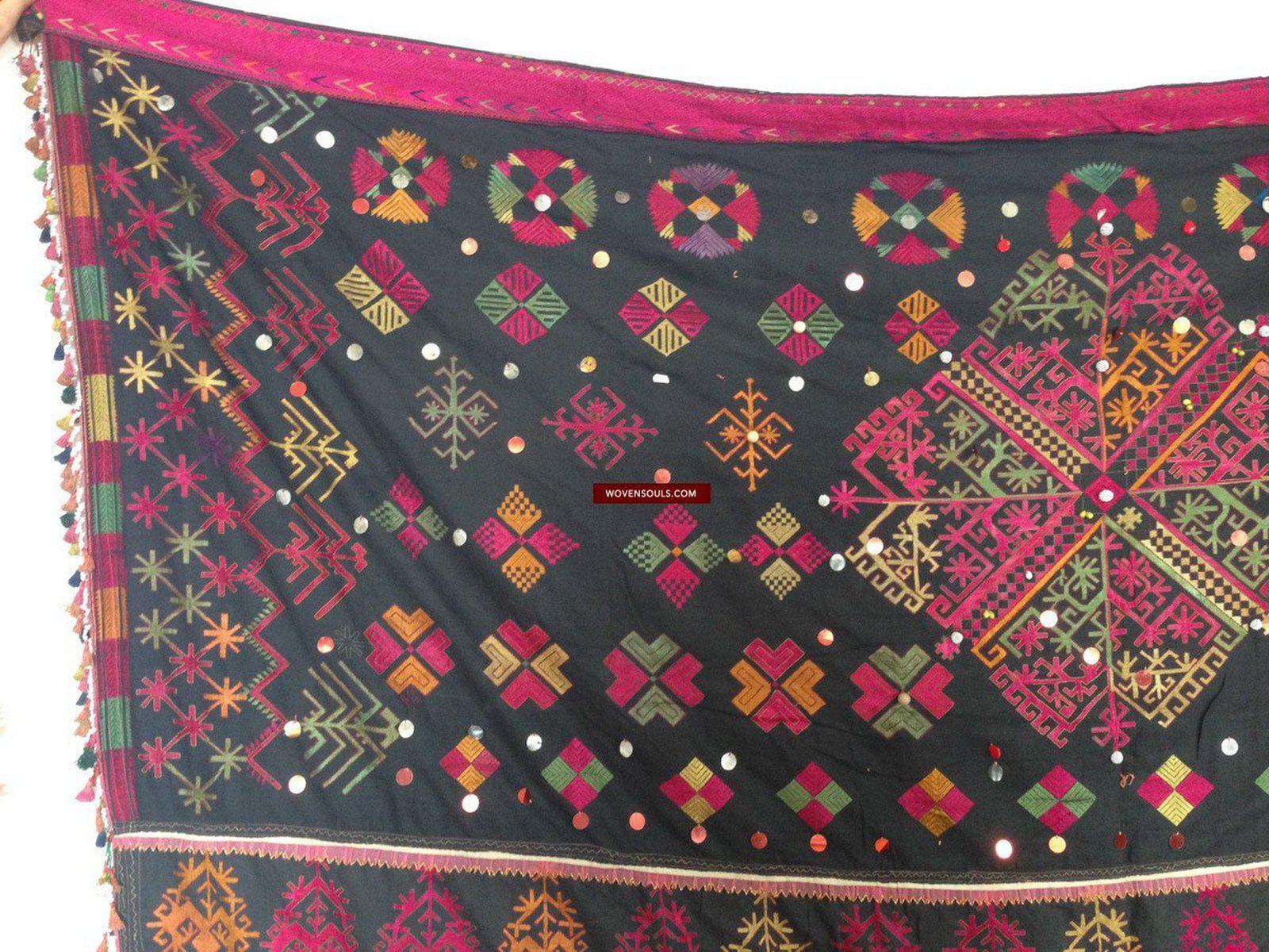 752 Vintage Kohistani Shawl Textile Art-WOVENSOULS-Antique-Vintage-Textiles-Art-Decor