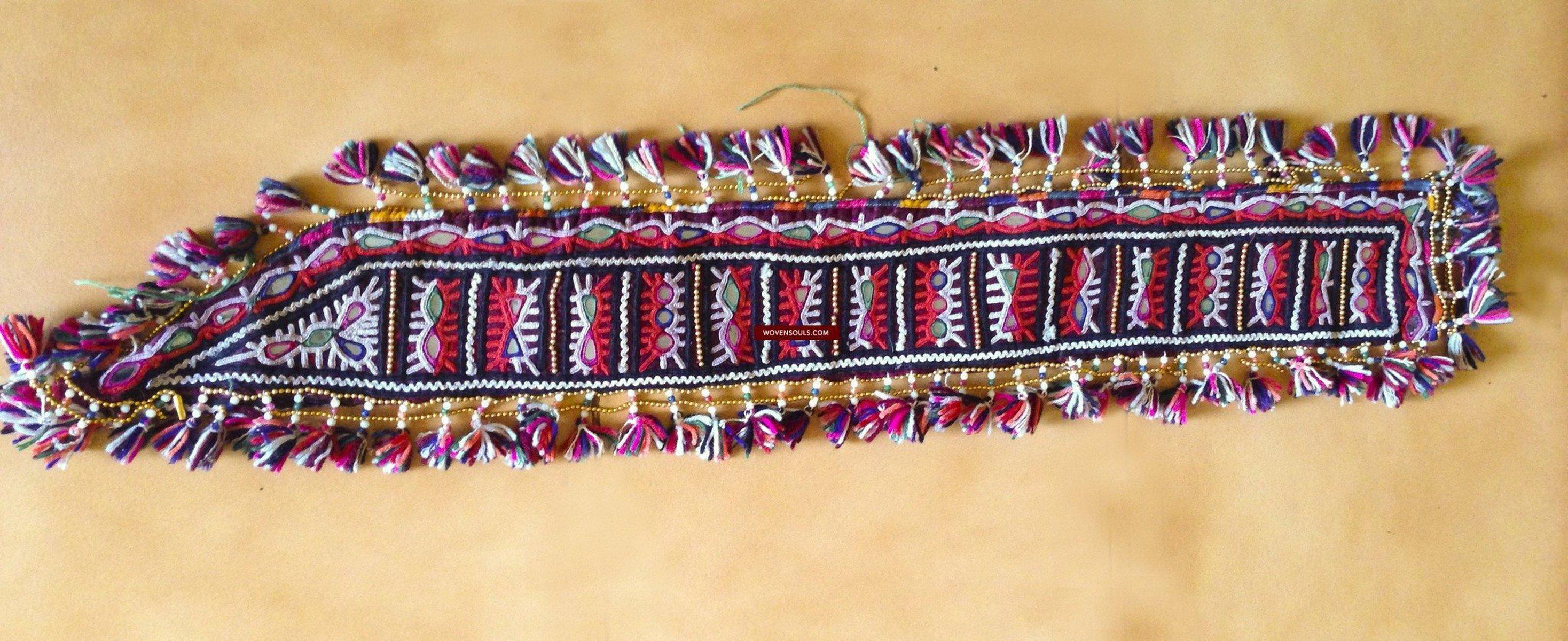 766 Rare Vintage Tribal Rabari Groom's Wedding Accessory - Sword Sheath-WOVENSOULS-Antique-Vintage-Textiles-Art-Decor
