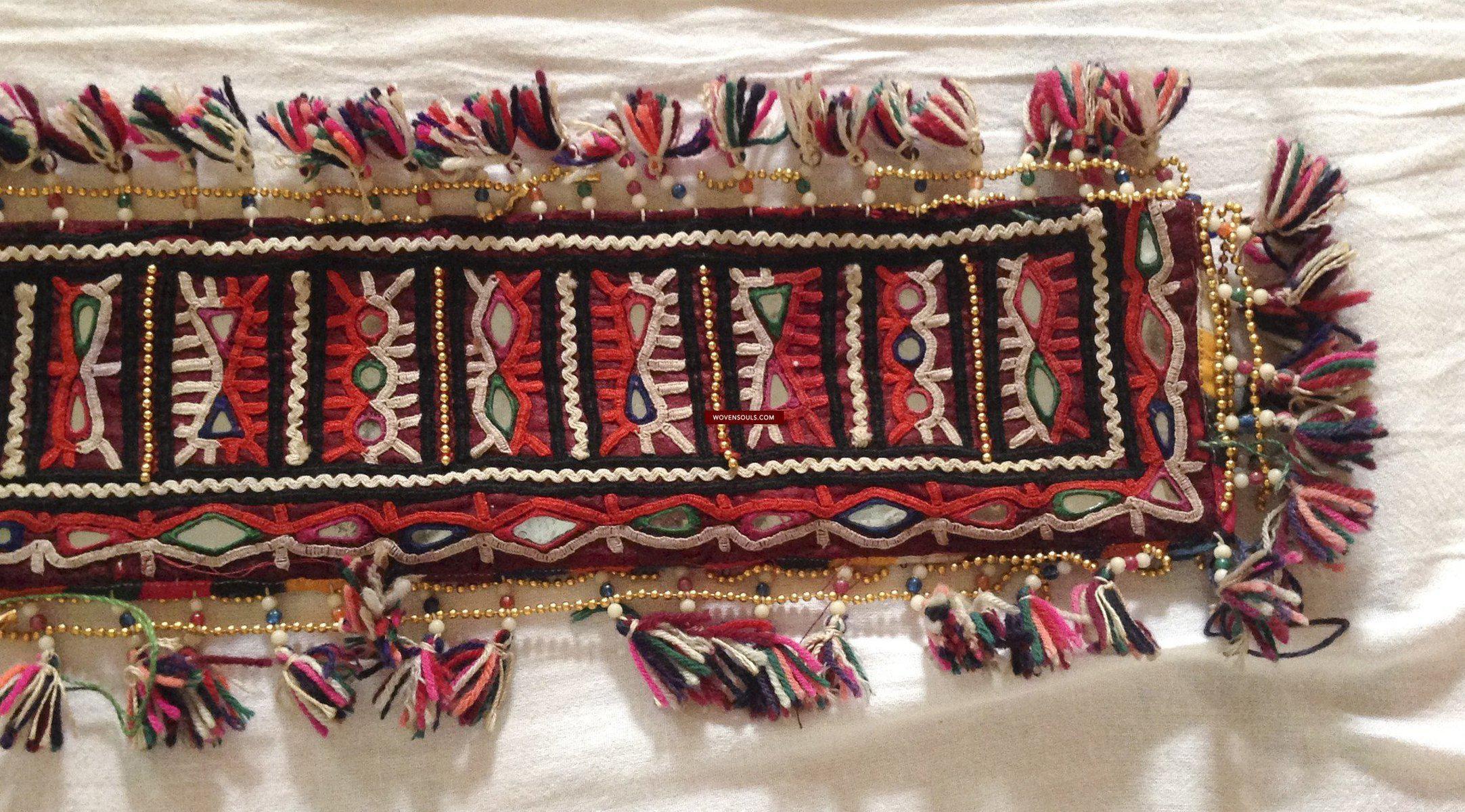 766 Rare Vintage Tribal Rabari Groom's Wedding Accessory - Sword Sheath-WOVENSOULS-Antique-Vintage-Textiles-Art-Decor