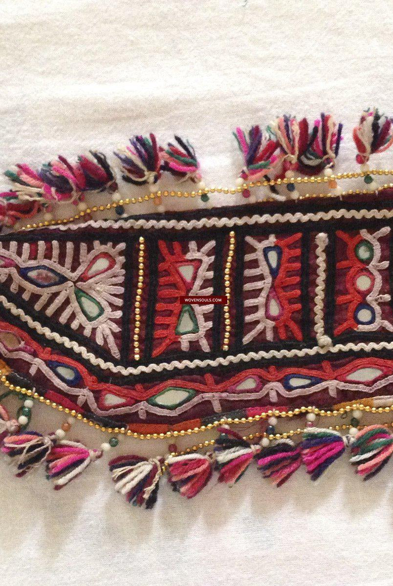 766 Rare Vintage Tribal Rabari Groom's Wedding Accessory - Sword Sheath-WOVENSOULS-Antique-Vintage-Textiles-Art-Decor