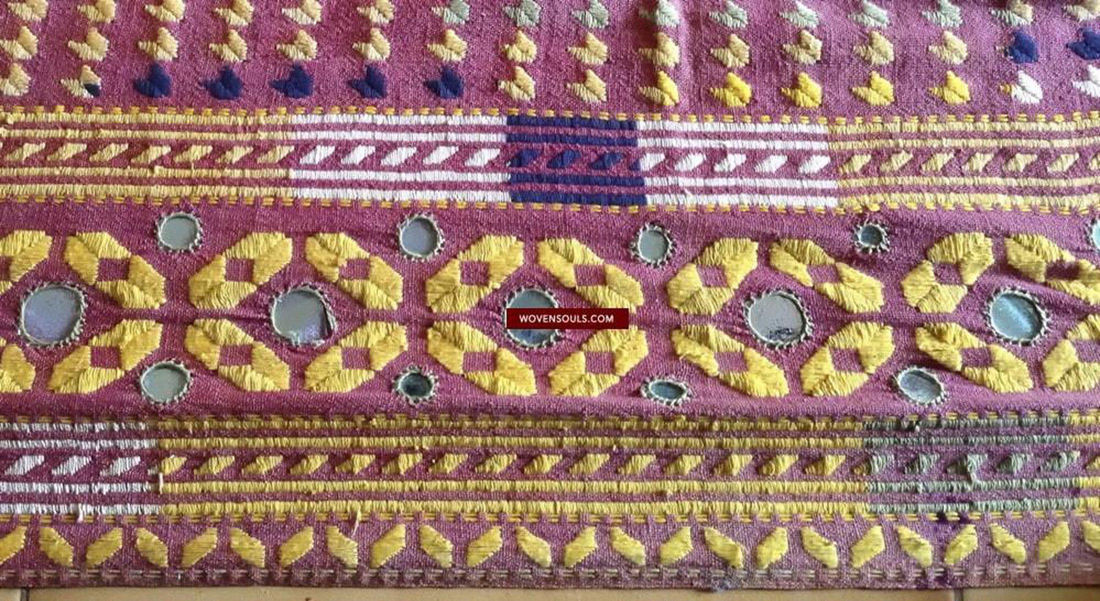 777 SOLD Shekhawati Bishnoi Shawl Rajasthan Textile-WOVENSOULS-Antique-Vintage-Textiles-Art-Decor