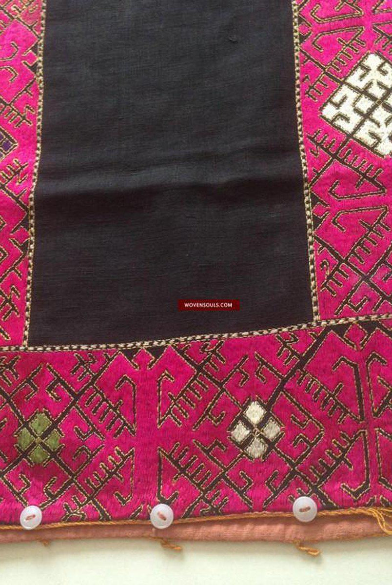 Taie d'oreiller en textile Antique, 778, vallée de Swat, dotWOVENSOULS-Antique-Vintage-Textiles-Art-Décor