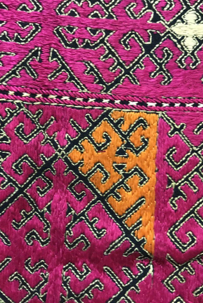 Taie d'oreiller Antique en textile, 778-B, vallée de Swat, dotWOVENSOULS-Antique-Vintage-Textiles-Art-Décor