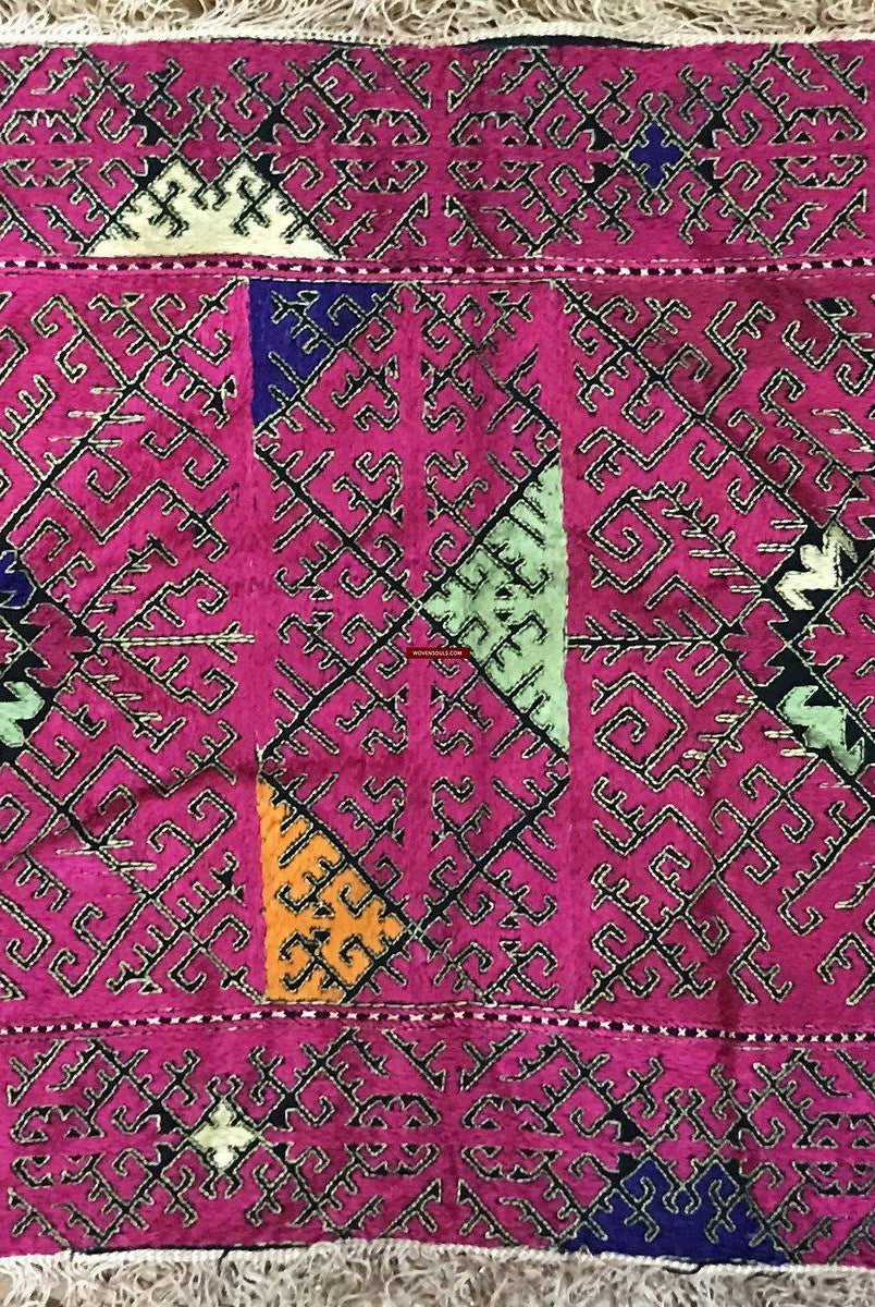 778-B Antique Swat Valley Dowry Pillow Case textile-WOVENSOULS-Antique-Vintage-Textiles-Art-Decor