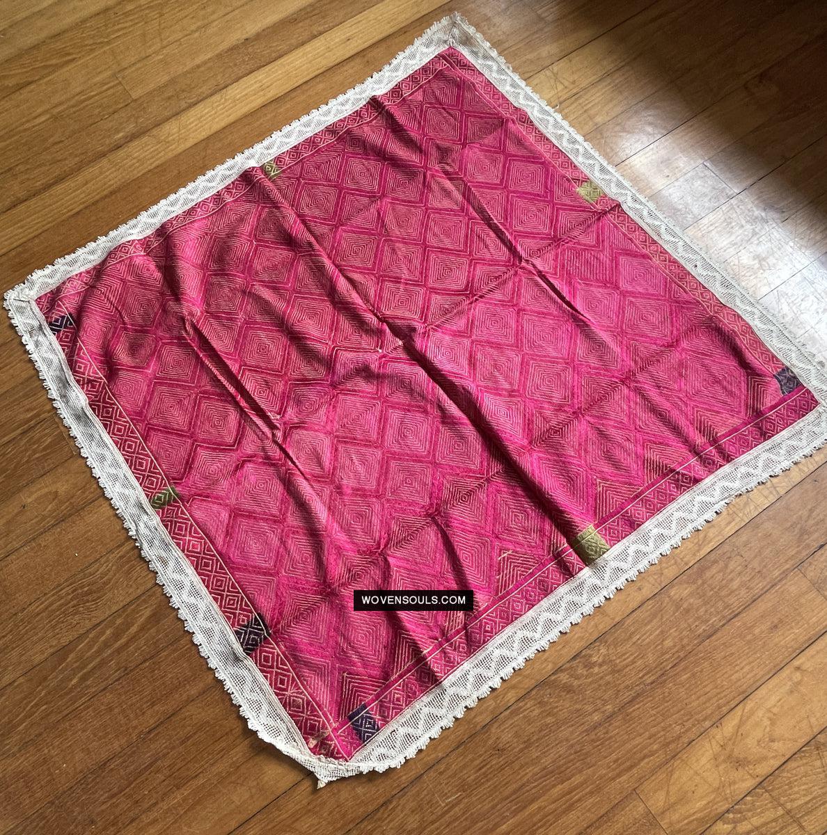 780 Antique Swat Valley Food Cover Embroidery Textile-WOVENSOULS Antique Textiles & Art Gallery