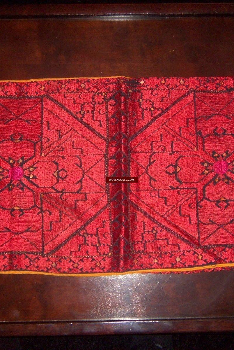 783 Antique Swat Valley Dowry Pillow Case-WOVENSOULS-Antique-Vintage-Textiles-Art-Decor