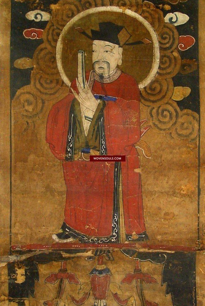 785 SOLD Antique Yao Ceremonial Ritual Paintings - Set of 6 works-WOVENSOULS-Antique-Vintage-Textiles-Art-Decor