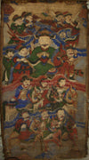 786 Set of 3 Antique Yao Paintng Scrolls Circa 1800-WOVENSOULS-Antique-Vintage-Textiles-Art-Decor