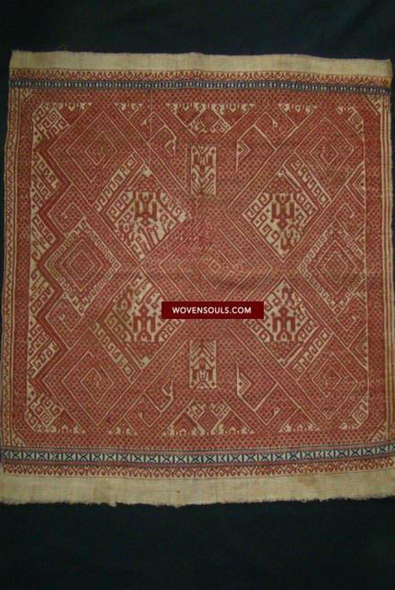 791 Superb Antique Sumatran Tampan Shipcloth textile art-WOVENSOULS-Antique-Vintage-Textiles-Art-Decor