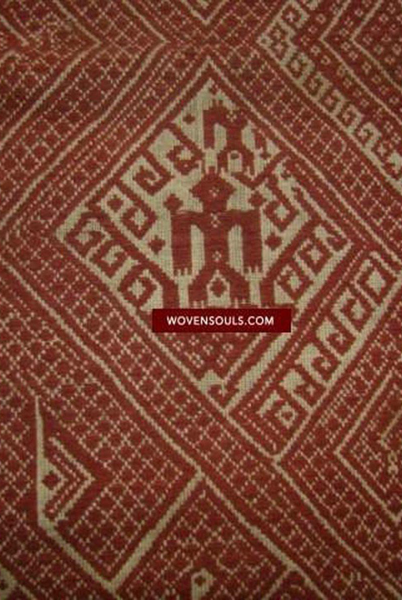 791 Superb Antique Sumatran Tampan Shipcloth textile art-WOVENSOULS-Antique-Vintage-Textiles-Art-Decor