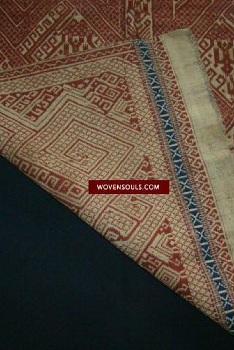 791 Superb Antique Sumatran Tampan Shipcloth textile art-WOVENSOULS-Antique-Vintage-Textiles-Art-Decor