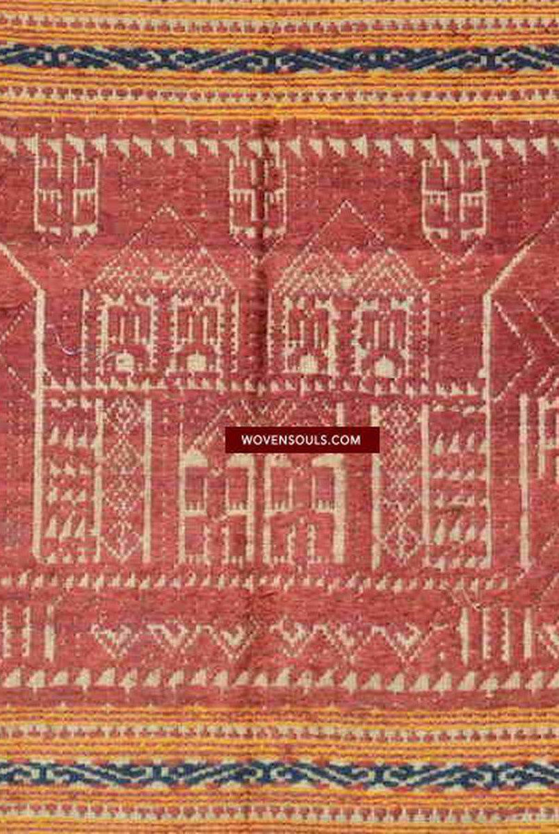792 Antique Sumatran Tampan Ship Cloth with Silk Weaving-WOVENSOULS-Antique-Vintage-Textiles-Art-Decor
