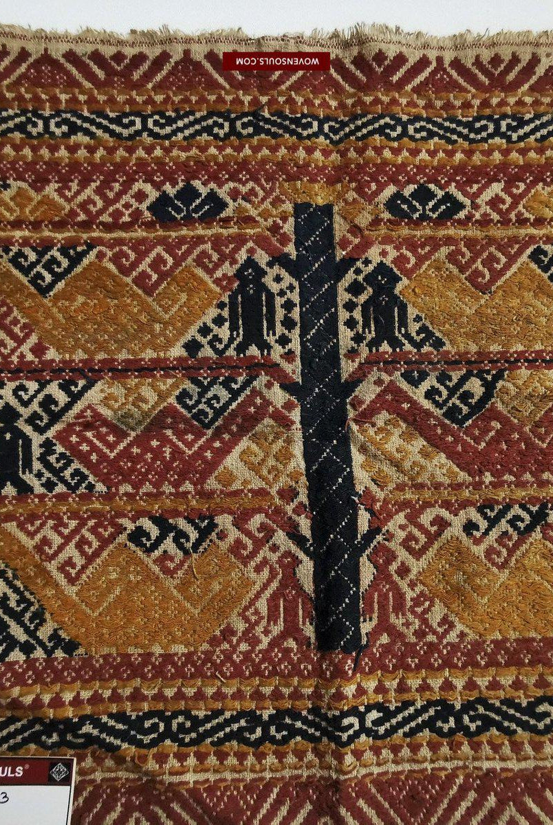 793 Antique Yellow Sumatra Tampan-WOVENSOULS-Antique-Vintage-Textiles-Art-Decor