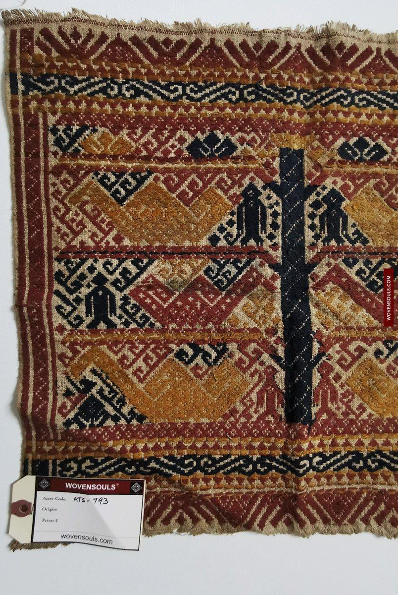 793 Antique Yellow Sumatra Tampan-WOVENSOULS-Antique-Vintage-Textiles-Art-Decor
