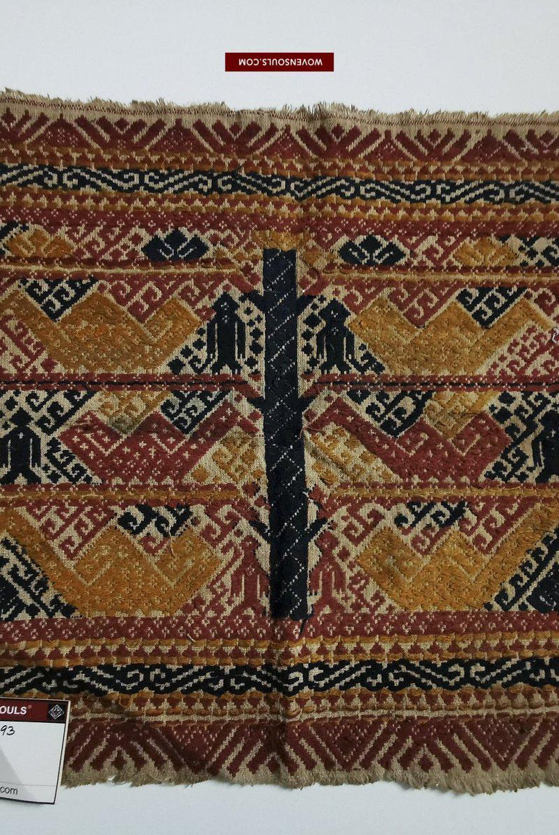 793 Antique Yellow Sumatra Tampan-WOVENSOULS-Antique-Vintage-Textiles-Art-Decor