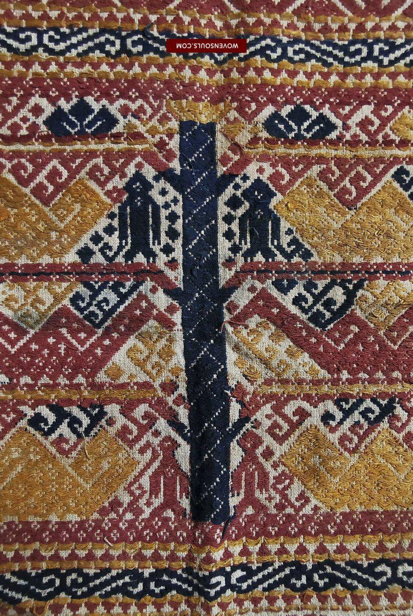 793 Antique Yellow Sumatra Tampan-WOVENSOULS-Antique-Vintage-Textiles-Art-Decor