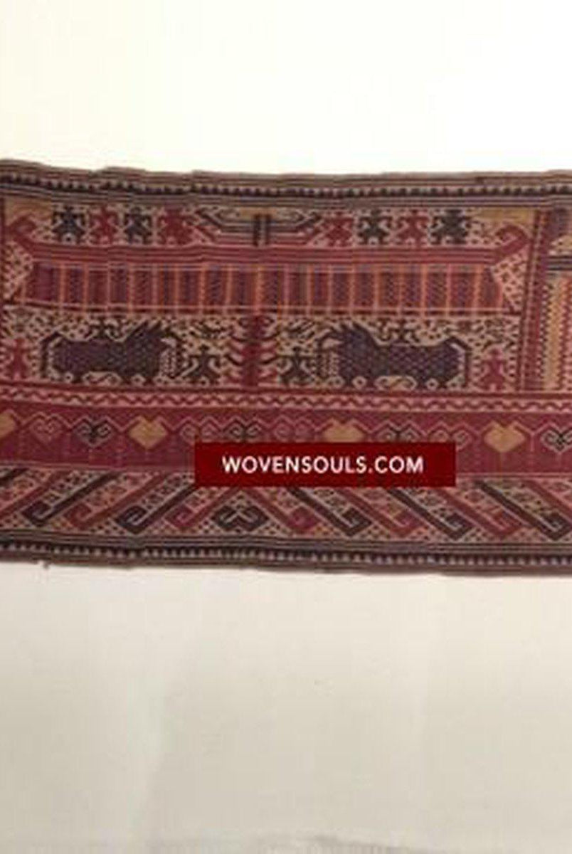 796 Antique Palepai Tampan Ship Cloth Sumatran Textile-WOVENSOULS-Antique-Vintage-Textiles-Art-Decor