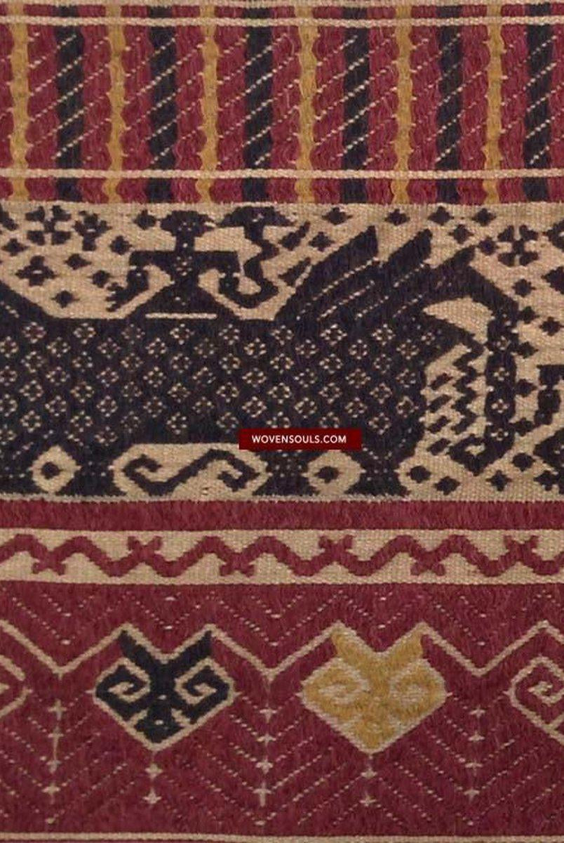 796 Antique Palepai Tampan Ship Cloth Sumatran Textile-WOVENSOULS-Antique-Vintage-Textiles-Art-Decor