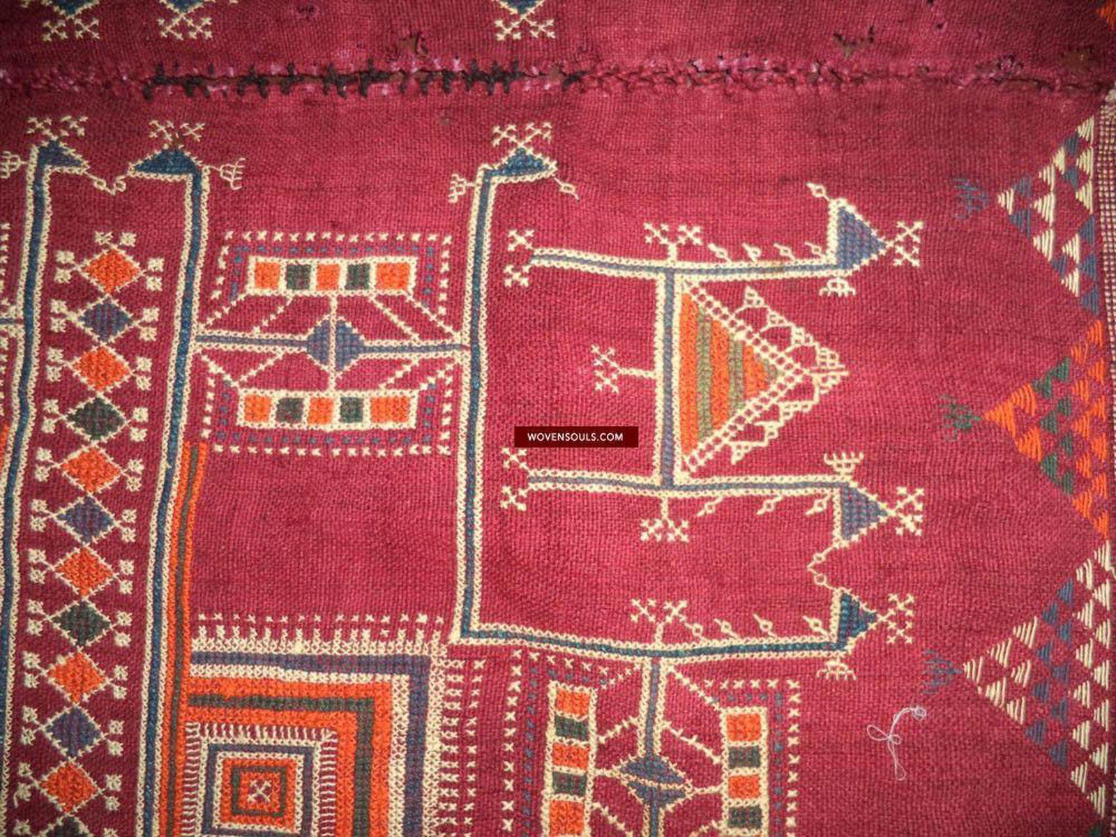 802 Shekhawati Bishnoi Shawl Rajasthan Textile Art-WOVENSOULS-Antique-Vintage-Textiles-Art-Decor