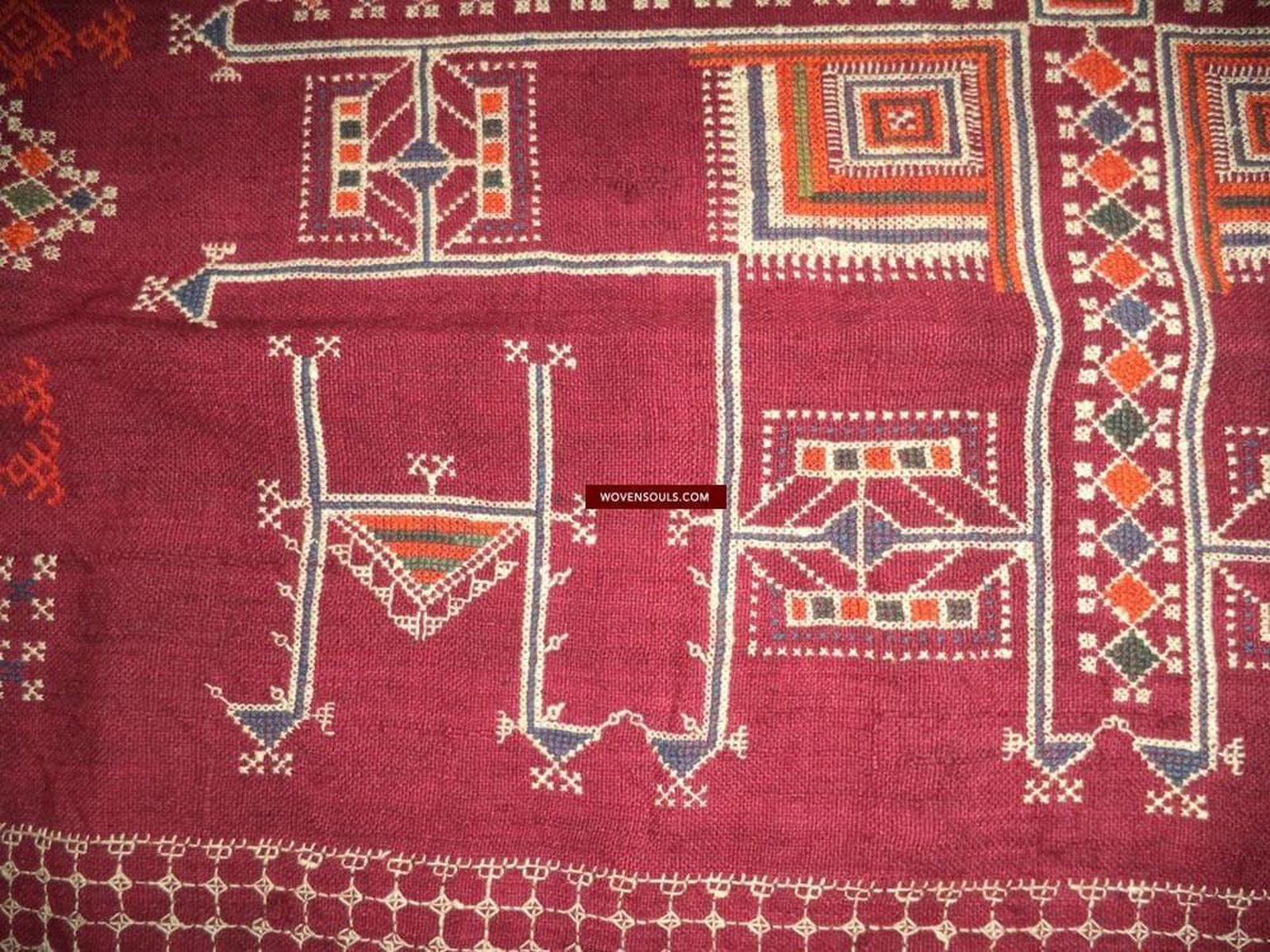 802 Shekhawati Bishnoi Shawl Rajasthan Textile Art-WOVENSOULS-Antique-Vintage-Textiles-Art-Decor