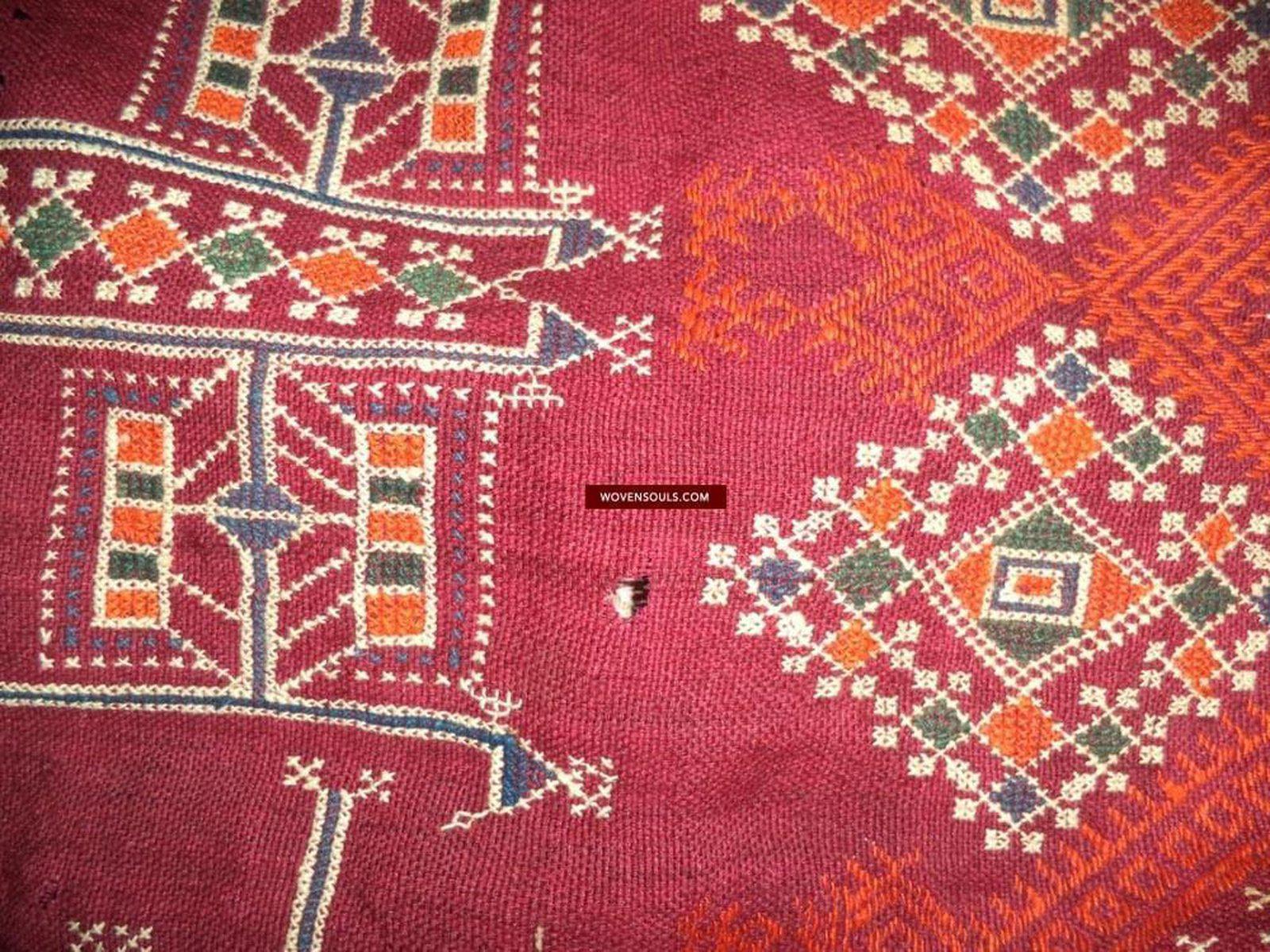 802 Shekhawati Bishnoi Shawl Rajasthan Textile Art-WOVENSOULS-Antique-Vintage-Textiles-Art-Decor