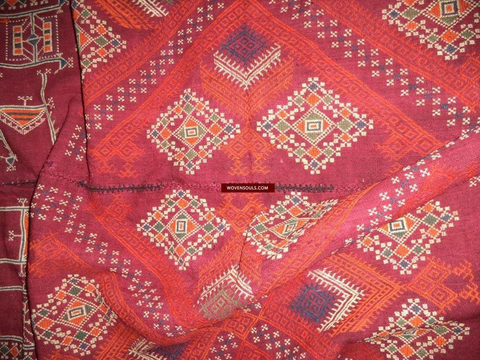 802 Shekhawati Bishnoi Shawl Rajasthan Textile Art-WOVENSOULS-Antique-Vintage-Textiles-Art-Decor