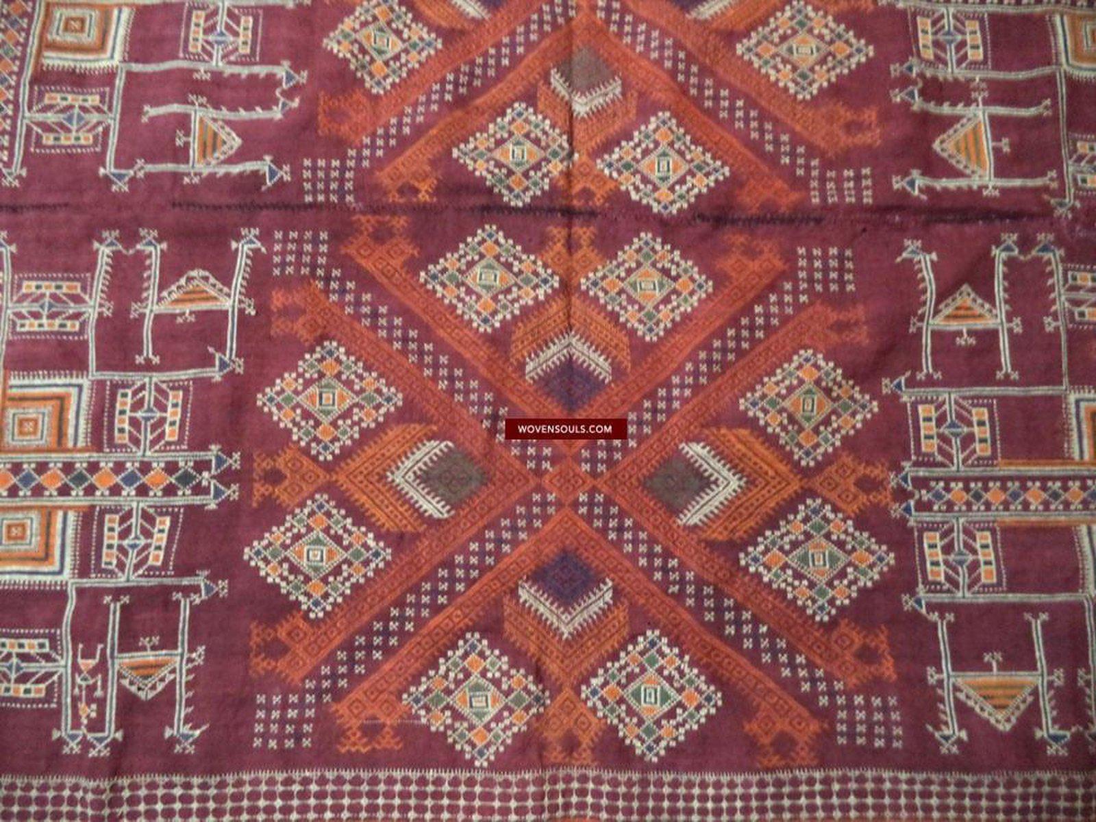 802 Shekhawati Bishnoi Shawl Rajasthan Textile Art-WOVENSOULS-Antique-Vintage-Textiles-Art-Decor