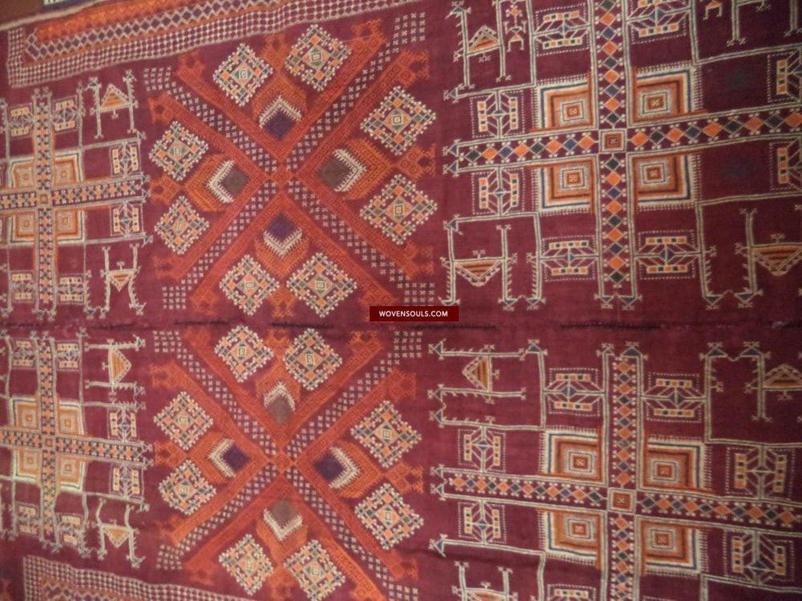 802 Shekhawati Bishnoi Shawl Rajasthan Textile Art-WOVENSOULS-Antique-Vintage-Textiles-Art-Decor