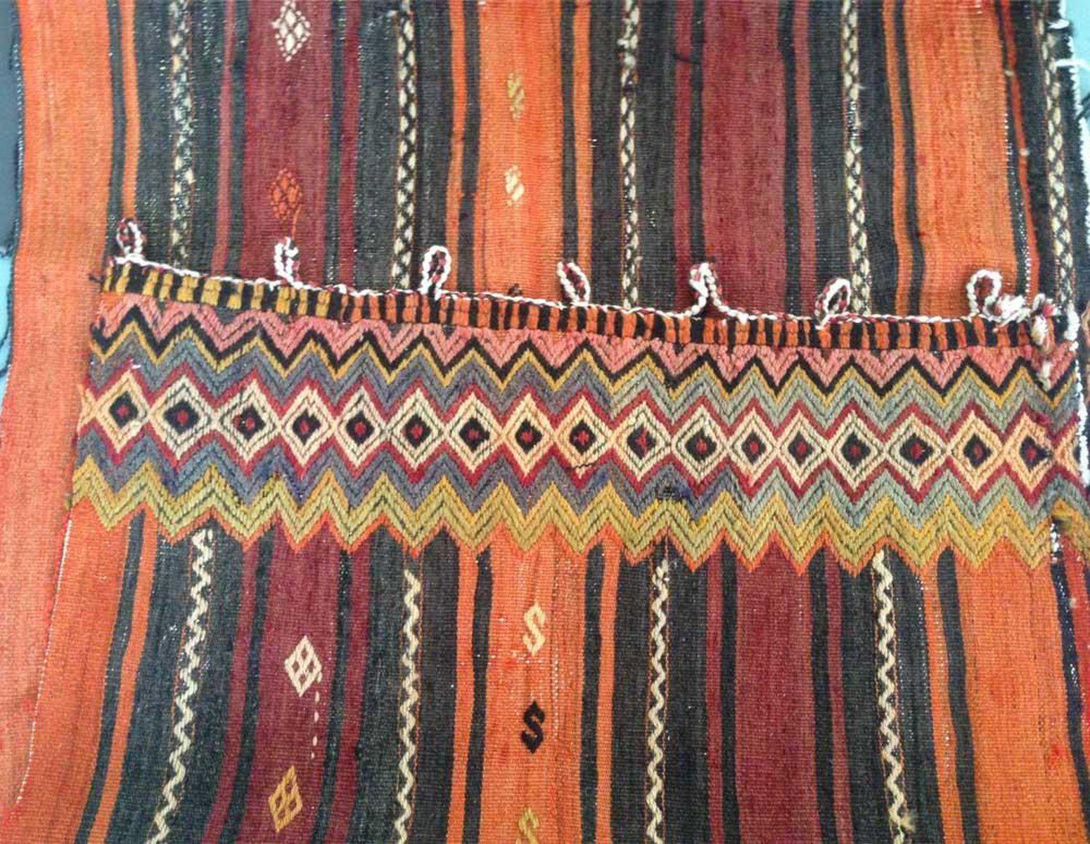 805 Set of 3 Vintage Anatolian Nomadic (Yoruk) Cicim Tent Doors-WOVENSOULS-Antique-Vintage-Textiles-Art-Decor