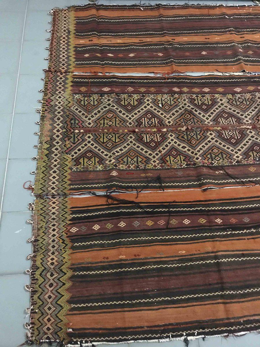 805 Set of 3 Vintage Anatolian Nomadic (Yoruk) Cicim Tent Doors-WOVENSOULS-Antique-Vintage-Textiles-Art-Decor