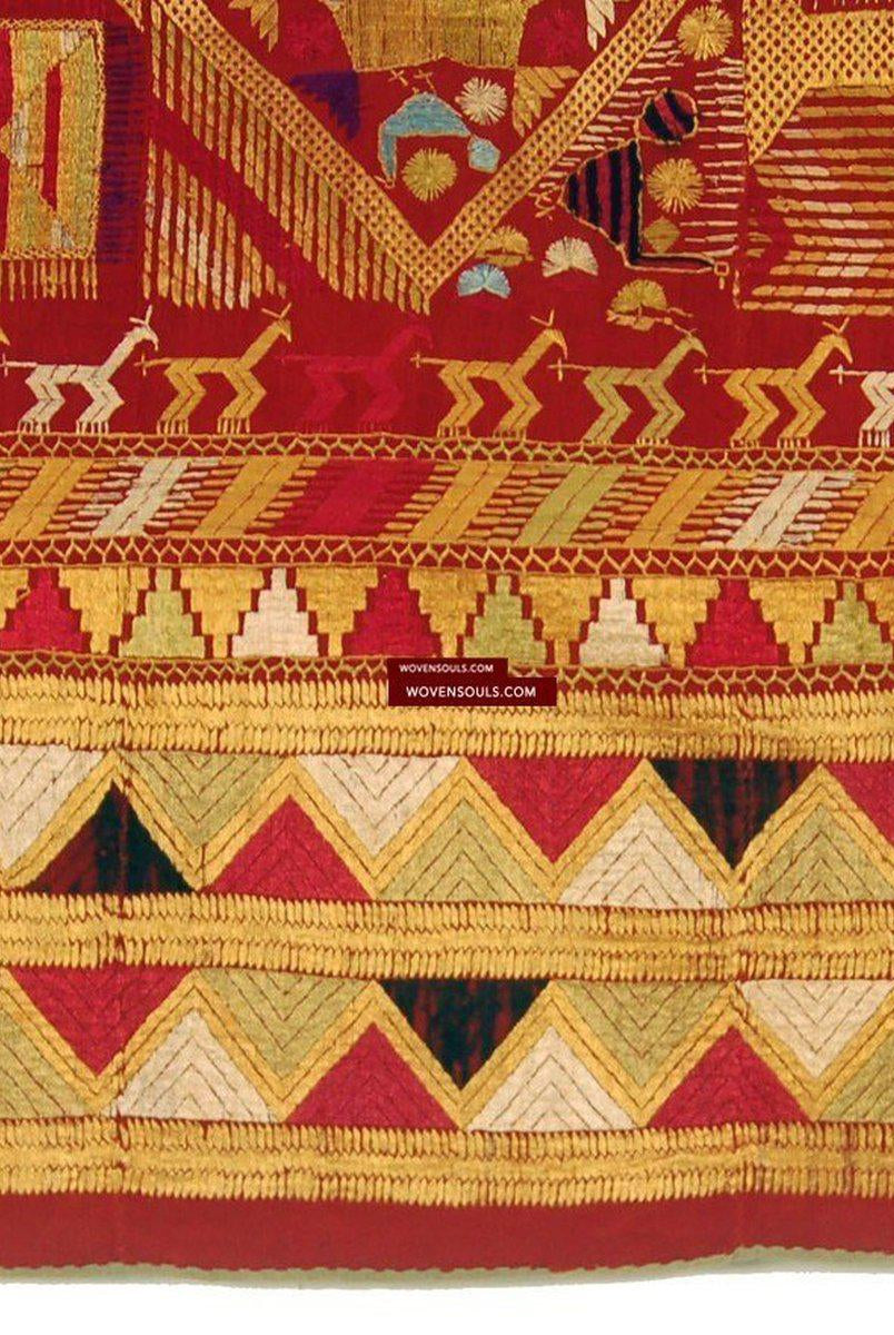 807 VERKAUFT Darshan Dwar Phulkari Bagh Textil-WOVENSOULS-Antike-Vintage-Textilien-Kunst-Dekor