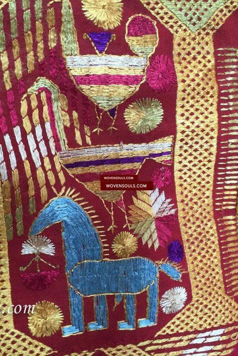 807 VERKAUFT Darshan Dwar Phulkari Bagh Textil-WOVENSOULS-Antike-Vintage-Textilien-Kunst-Dekor