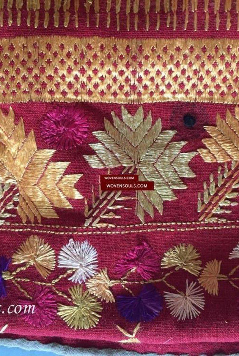 807 VERKAUFT Darshan Dwar Phulkari Bagh Textil-WOVENSOULS-Antike-Vintage-Textilien-Kunst-Dekor