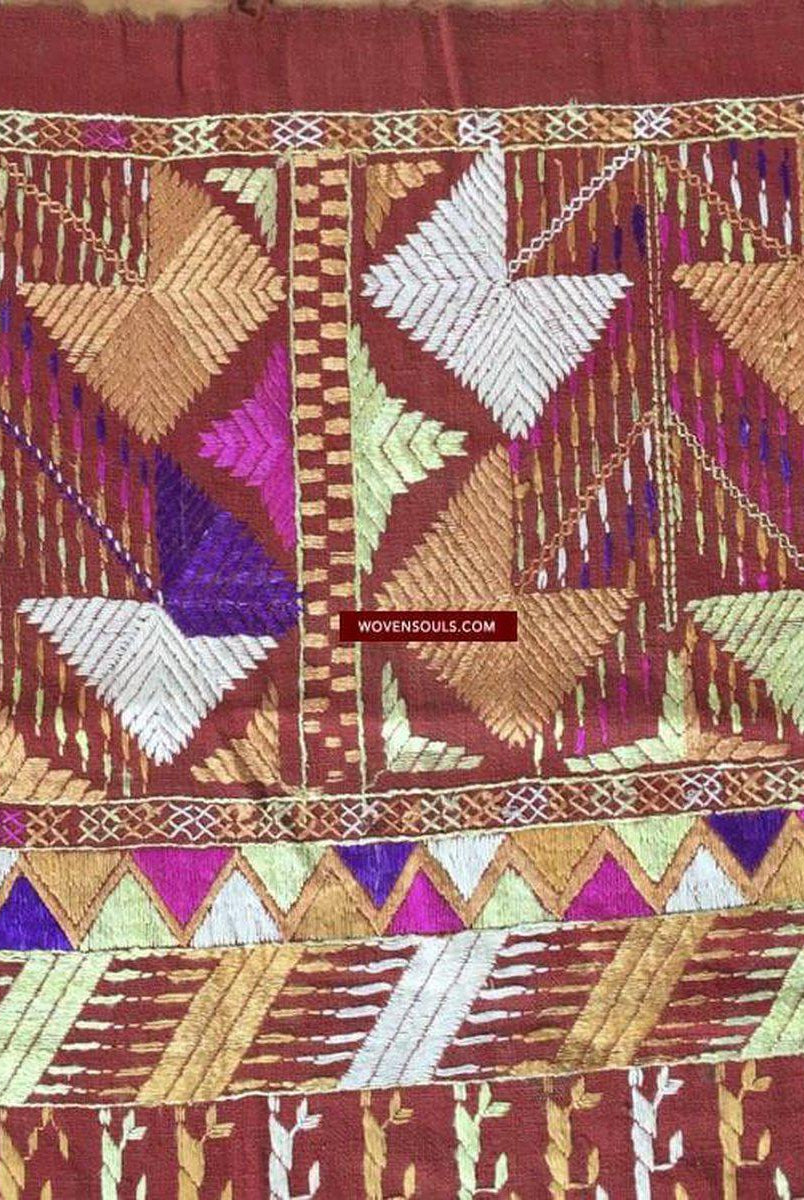 809 Darshan Dwar Phulkari Bagh textile-WOVENSOULS-Antique-Vintage-Textiles-Art-Decor