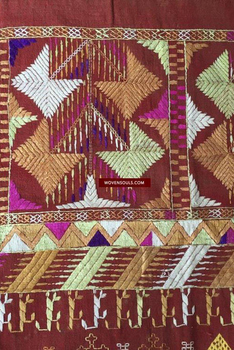 809 Darshan Dwar Phulkari Bagh textile-WOVENSOULS-Antique-Vintage-Textiles-Art-Decor