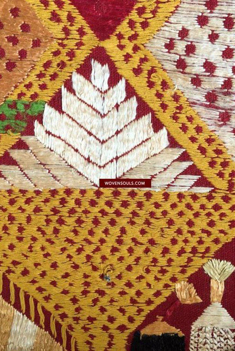 810 Darshan Dwar Phulkari Bagh textile-WOVENSOULS-Antique-Vintage-Textiles-Art-Decor
