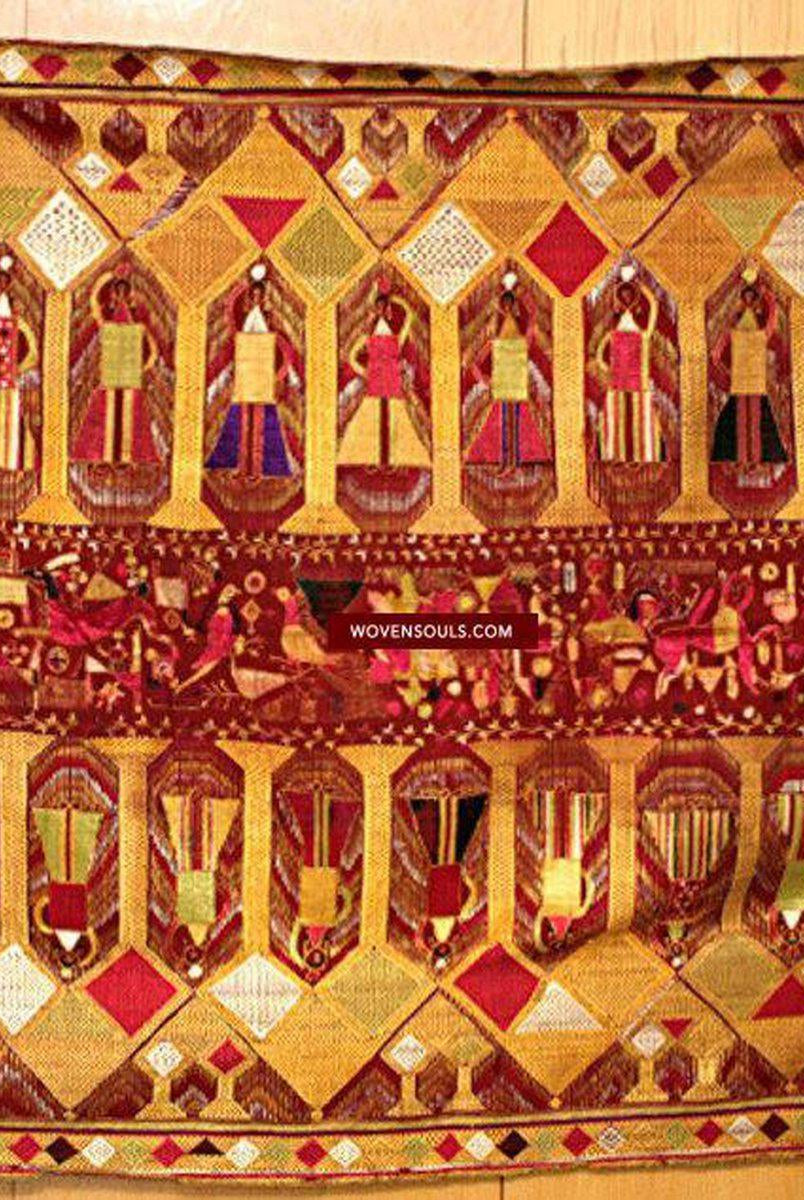 811 SOLD Darshan Dwar Phulkari Bagh textile-WOVENSOULS-Antique-Vintage-Textiles-Art-Decor