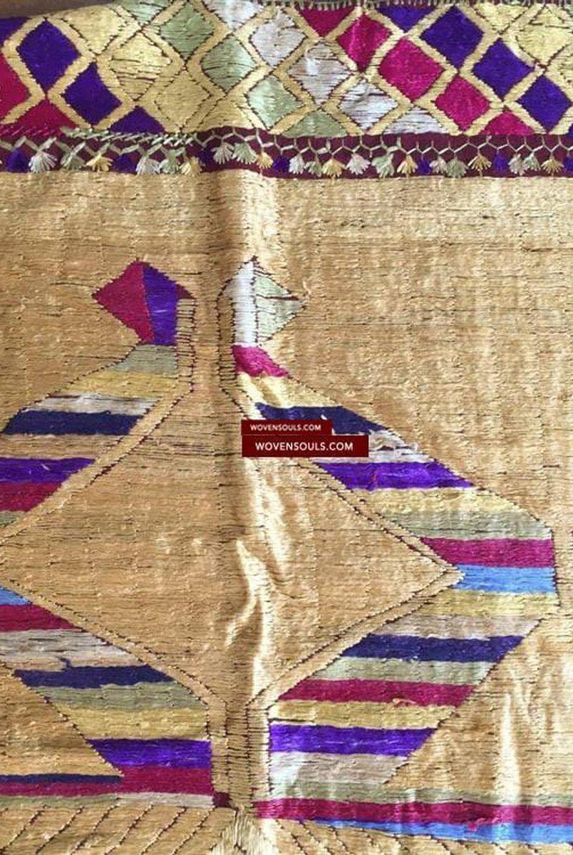 812 VERKAUFT Bagh Phulkari Textil / VerkaufWOVENSOULS-Antike-Vintage-Textilien-Kunst-Dekor