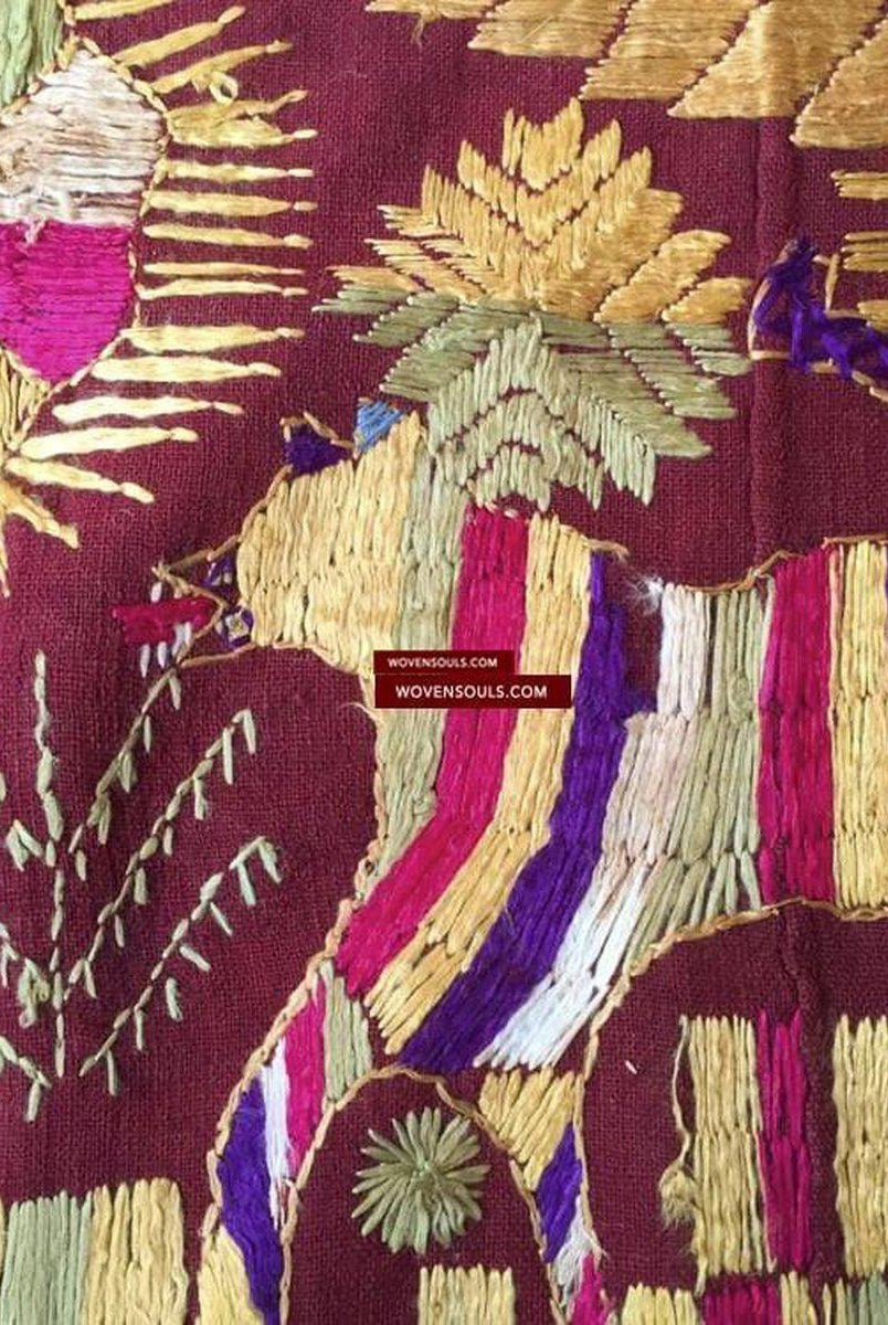 812 VERKAUFT Bagh Phulkari Textil / VerkaufWOVENSOULS-Antike-Vintage-Textilien-Kunst-Dekor
